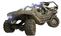 John-117 driving an M831 Warthog in Halo 3.