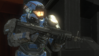 Carter using his M392 DMR in combat.