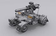 Wireframe view of the Fox Cannon.