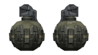Left and right views of the M9 frag grenade from Halo: Reach.