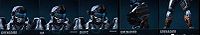 All Grenadier armor permutations in Halo: Reach Armory.