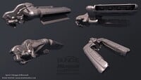 A render of the Spirit's high-poly model in Halo: Reach.