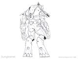 Concept art of an Elite's back.