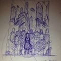 Early sketch for the book cover.