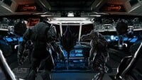A Special Operations Sangheili with Huragok and a Kig-Yar in Midnight in the Heart of Midlothian.