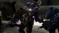 N'tho 'Sraom wielding the T-25B brute shot.