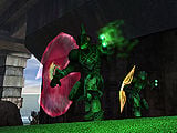 Two Kig-Yar using plasma pistols.