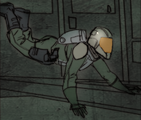 A UNSC Marine during an EVA operation.