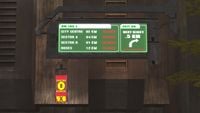 Sign showing Sector B closed in Halo 2.