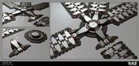 Concept art of the minecart rails seen across the map.