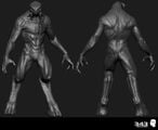 Untextured full body model of Thel in Halo 2: Anniversary.