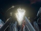 The monolith beacon active.