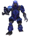 A Jiralhanae Ultra employing heavier infantry power armor.
