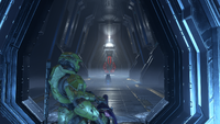 John-117 reaches the exit.