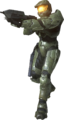 Master Chief wielding an MA5C while walking.