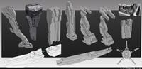 Concept art for Forerunner structures.