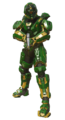 Render of the Tracker armor in Halo 5: Guardians.